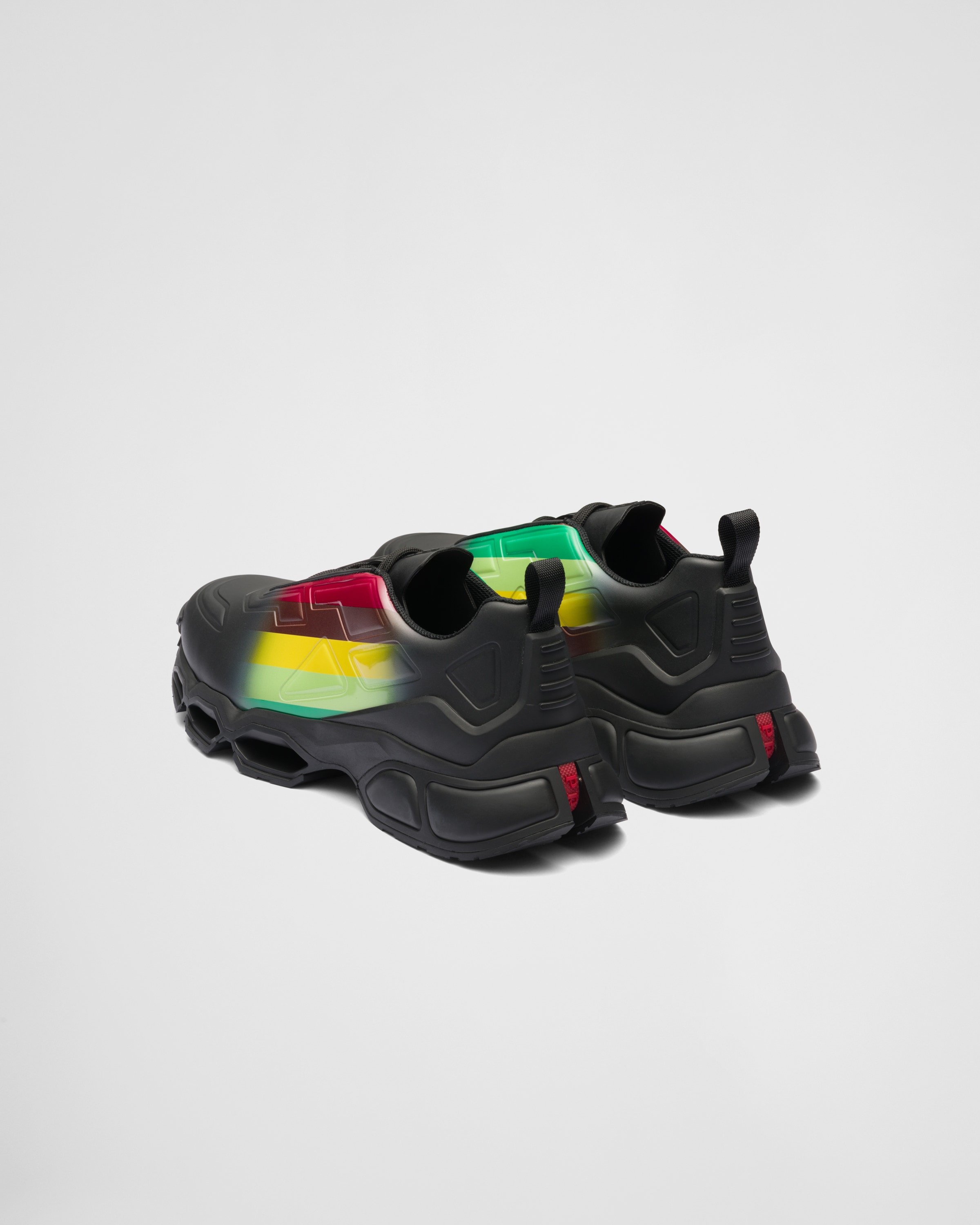 Apple Green Prada Collision Cross sneakers | Prada