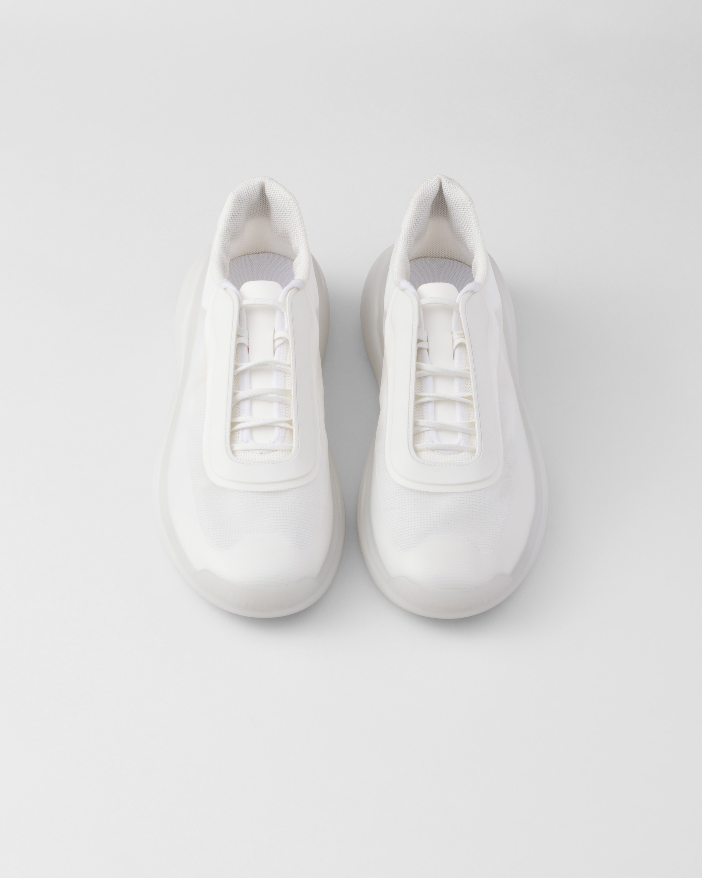 Prada America's Cup Re-nylon And Bike Fabric Sneakers In White
