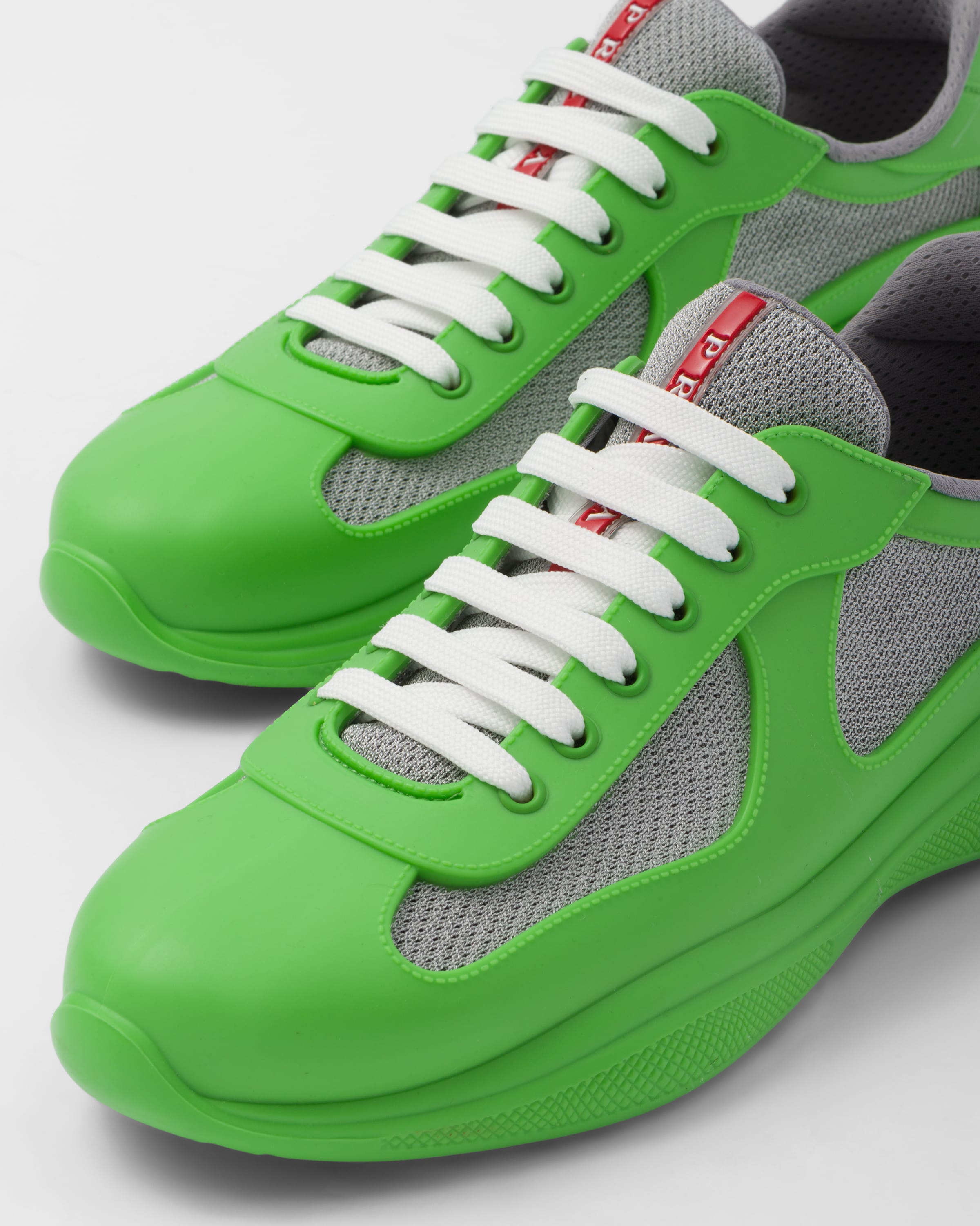 Apple Green Prada America's Cup Soft rubber and bike fabric sneakers Prada Apple Green Prada America's Cup Soft rubber and bike fabric sneakers Prada