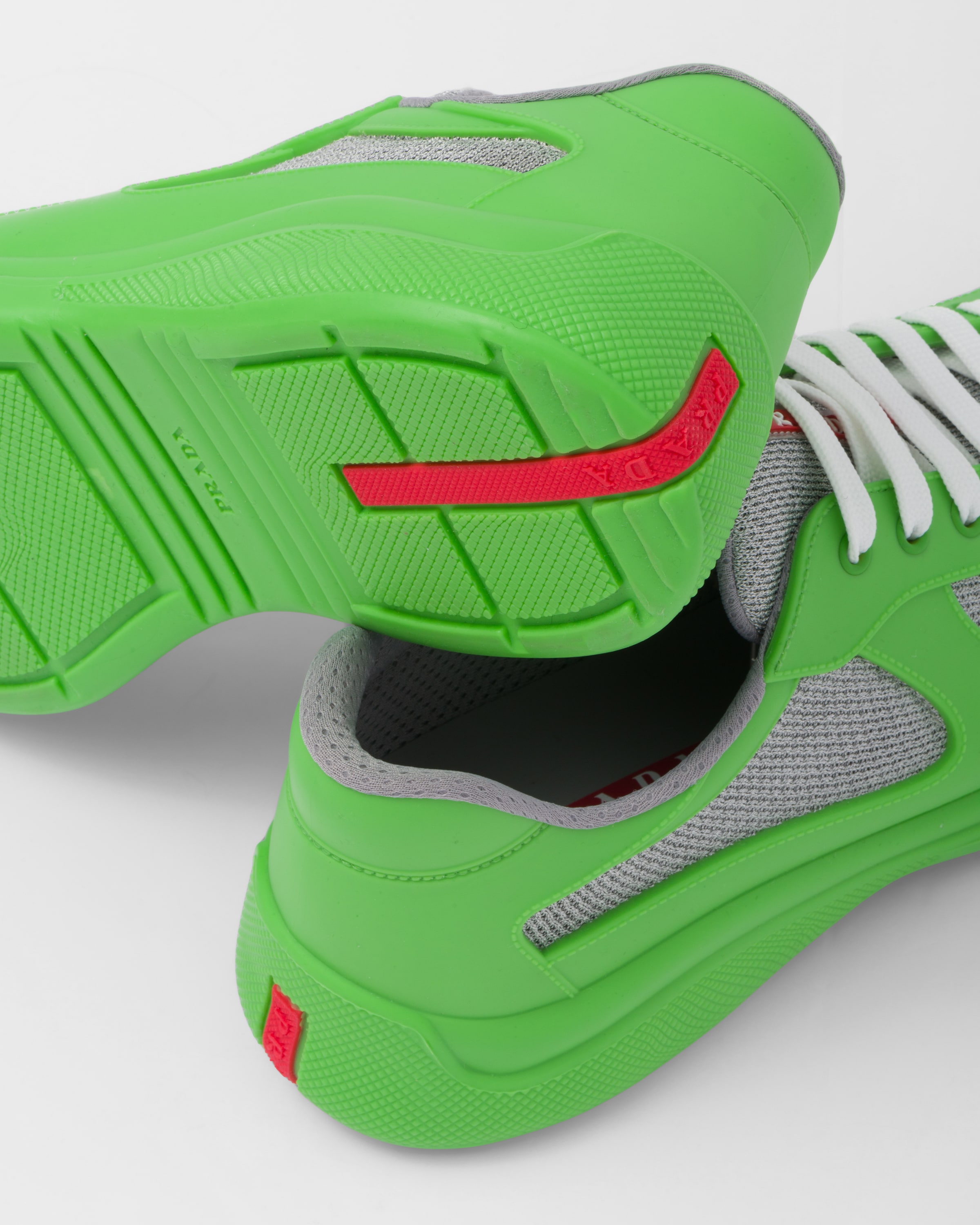 Prada America s Cup Soft rubber and bike fabric sneakers