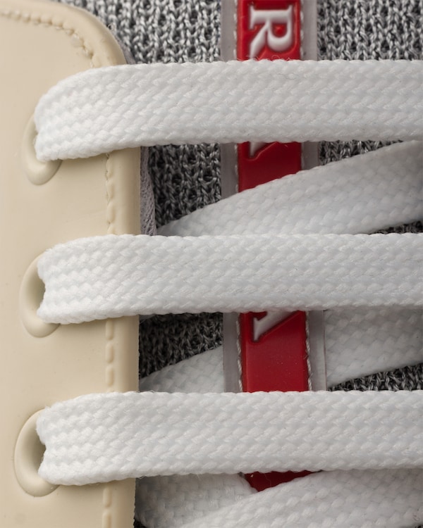 Prada America's Cup Soft rubber and bike fabric sneakers - Raw White Prada America's Cup Soft rubber and bike fabric sneakers - Raw White