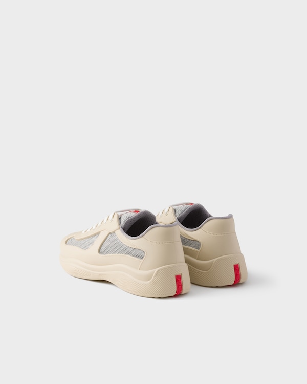 Prada America's Cup Soft rubber and bike fabric sneakers - Raw White Prada America's Cup Soft rubber and bike fabric sneakers - Raw White