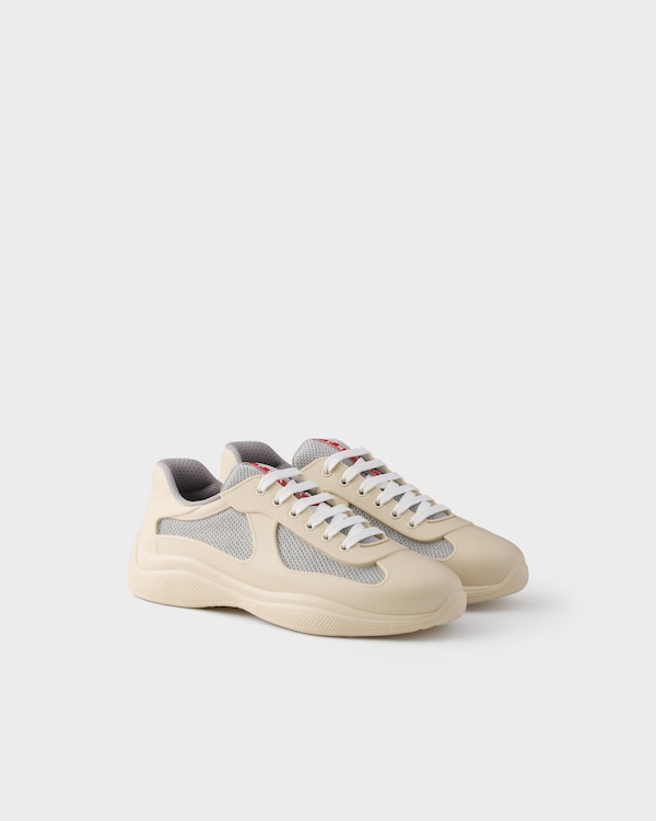 Prada America's Cup Soft rubber and bike fabric sneakers - Raw White Prada America's Cup Soft rubber and bike fabric sneakers - Raw White