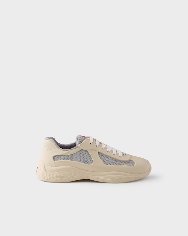 Prada America's Cup Soft rubber and bike fabric sneakers - Raw White Prada America's Cup Soft rubber and bike fabric sneakers - Raw White