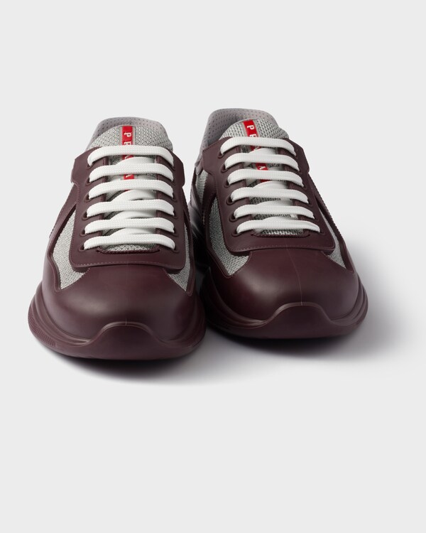 Prada America’s Cup Sneaker aus weichem Gummi und Bike-Gewebe Prada America’s Cup Sneaker aus weichem Gummi und Bike-Gewebe