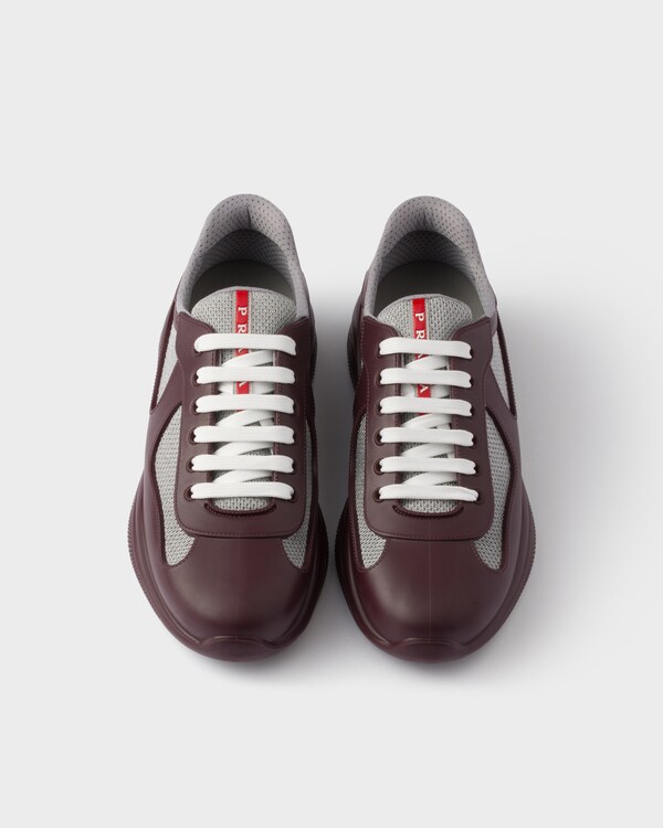 Prada America’s Cup Sneaker aus weichem Gummi und Bike-Gewebe Prada America’s Cup Sneaker aus weichem Gummi und Bike-Gewebe