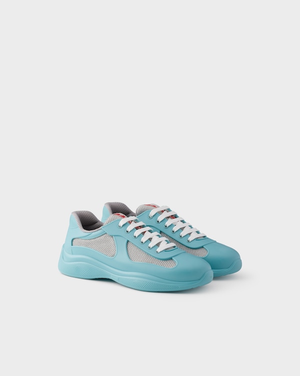 Prada America's Cup Soft rubber and bike fabric sneakers - Agate Prada America's Cup Soft rubber and bike fabric sneakers - Agate