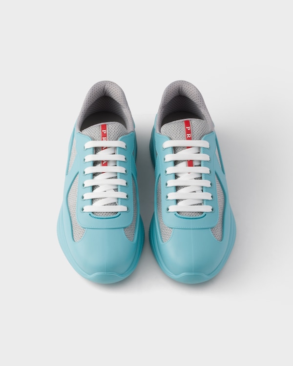 Prada America's Cup Soft rubber and bike fabric sneakers - Agate Prada America's Cup Soft rubber and bike fabric sneakers - Agate