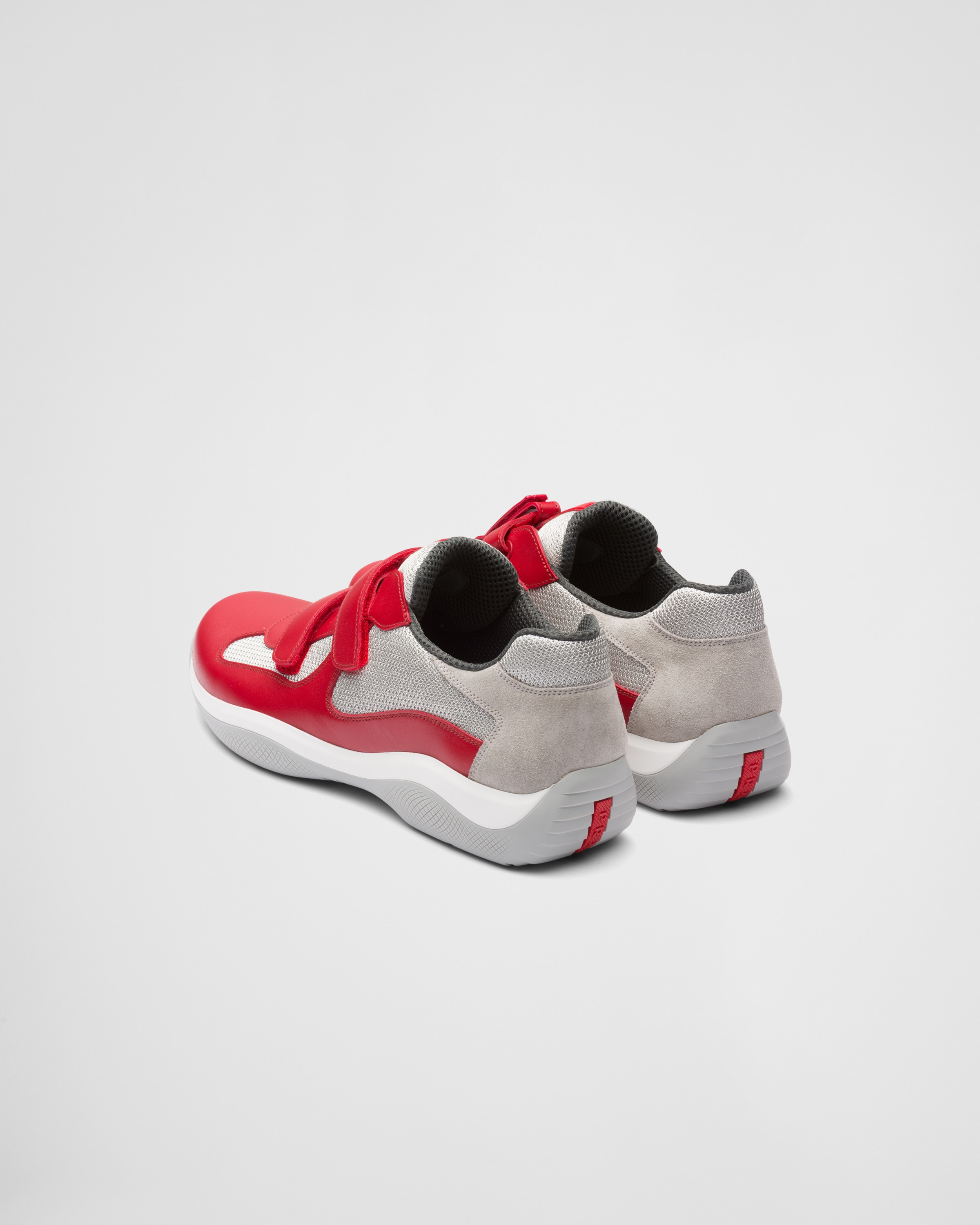 Red prada sneakers on sale