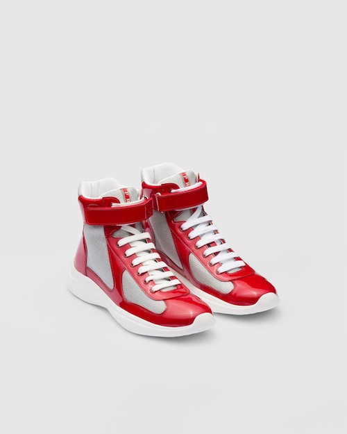Red/silver Prada America's Cup high-top 