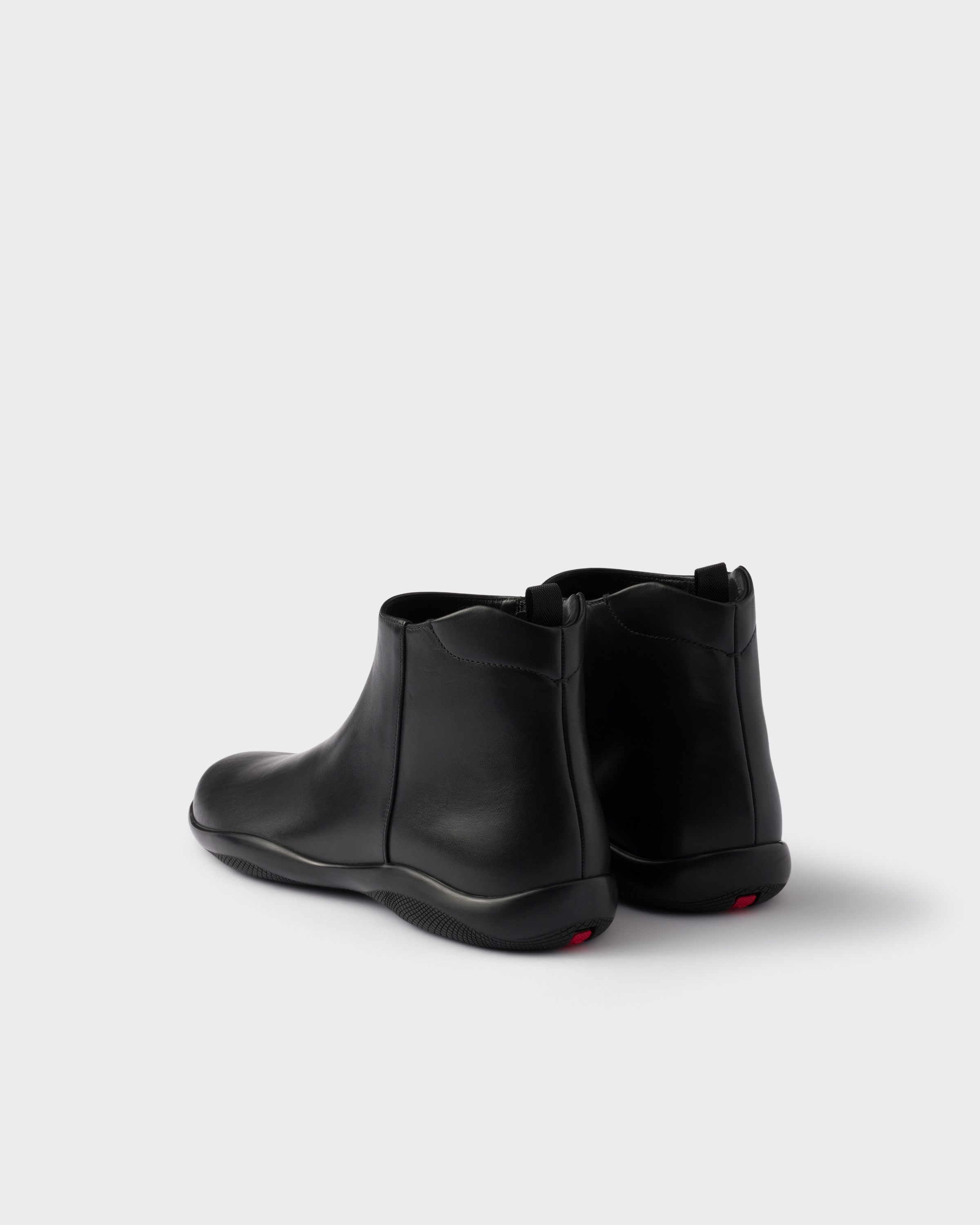 ◆直営店◆【PRADA】トブラック ハイトップスニーカー ブラック プラダ アメリカズカップ パテントレザーxテクニカル
