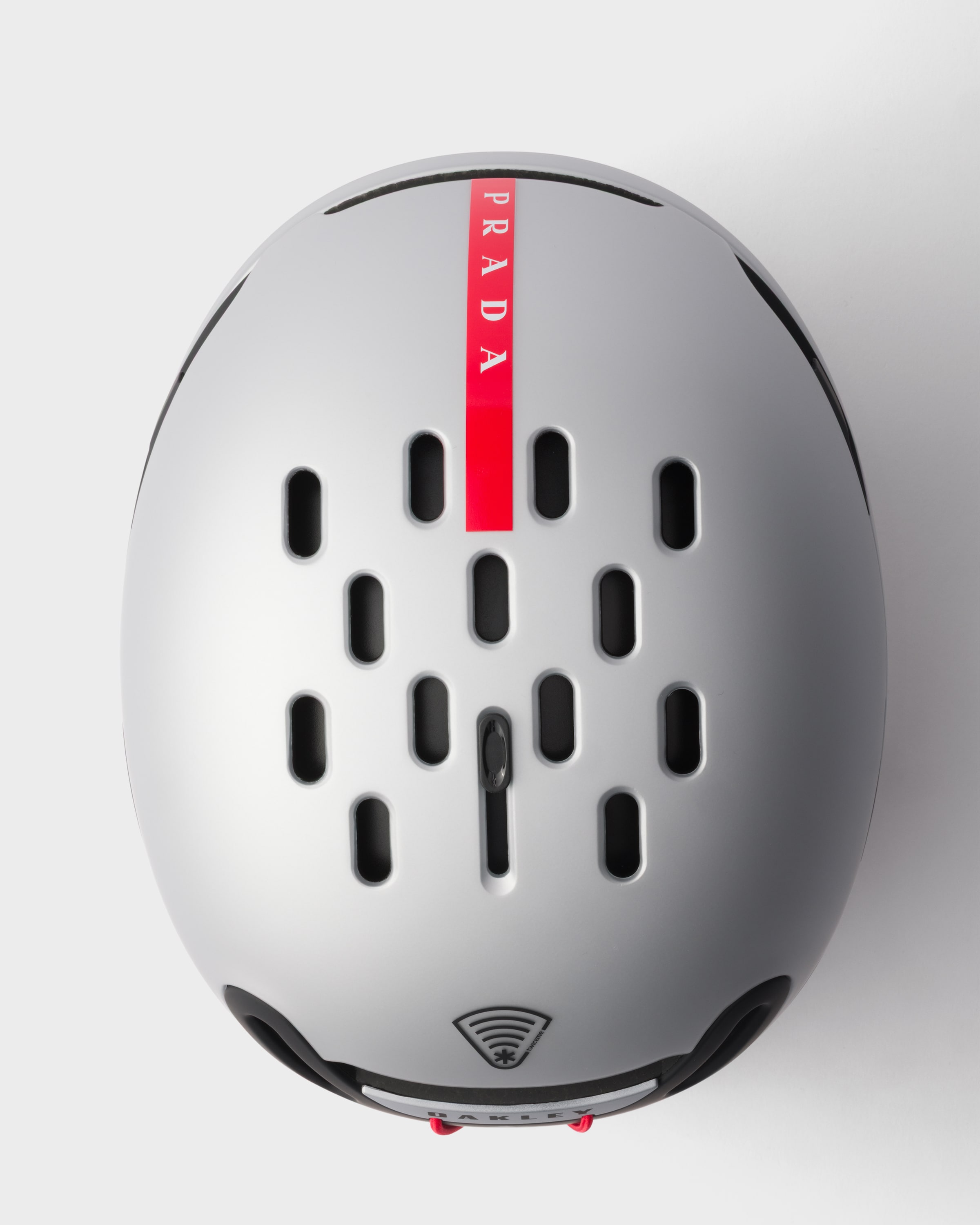 Matte Gray Prada Linea Rossa By Oakley Snow Helmet - Size M | PRADA