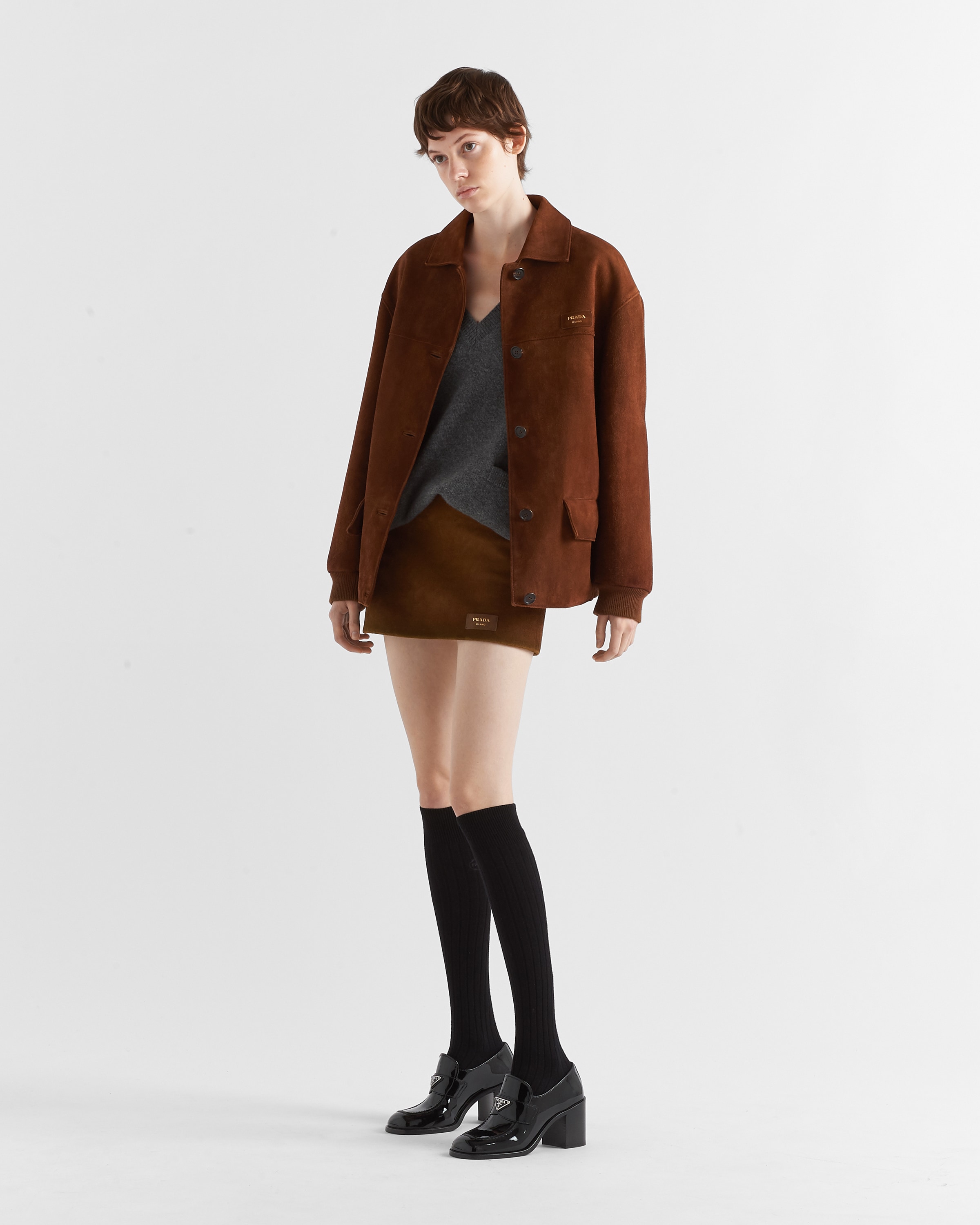 Women's Leather Clothing | PRADA