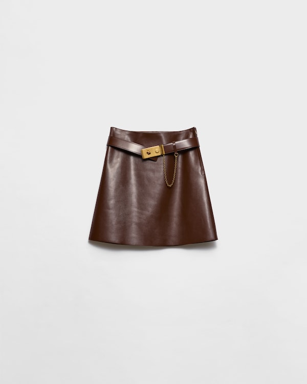 ブルー 5ポケットナッパレザーパンツ | PRADA