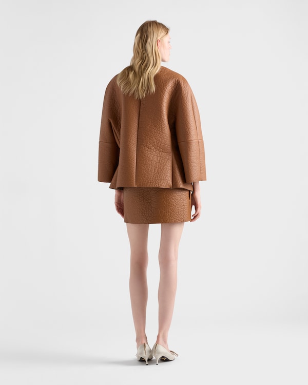 Mini jupe en cuir nappa Mini jupe en cuir nappa