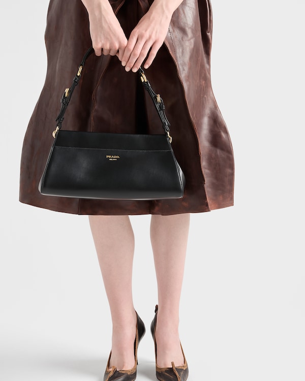 Leather midi-skirt Leather midi-skirt