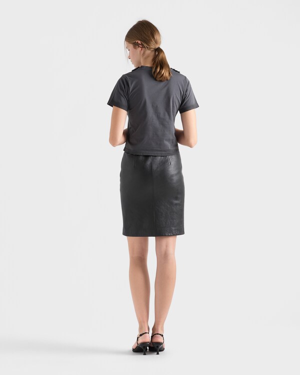 Nappa leather skirt - Black Nappa leather skirt - Black