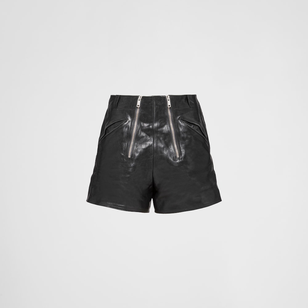Prada 皮革短裤 1