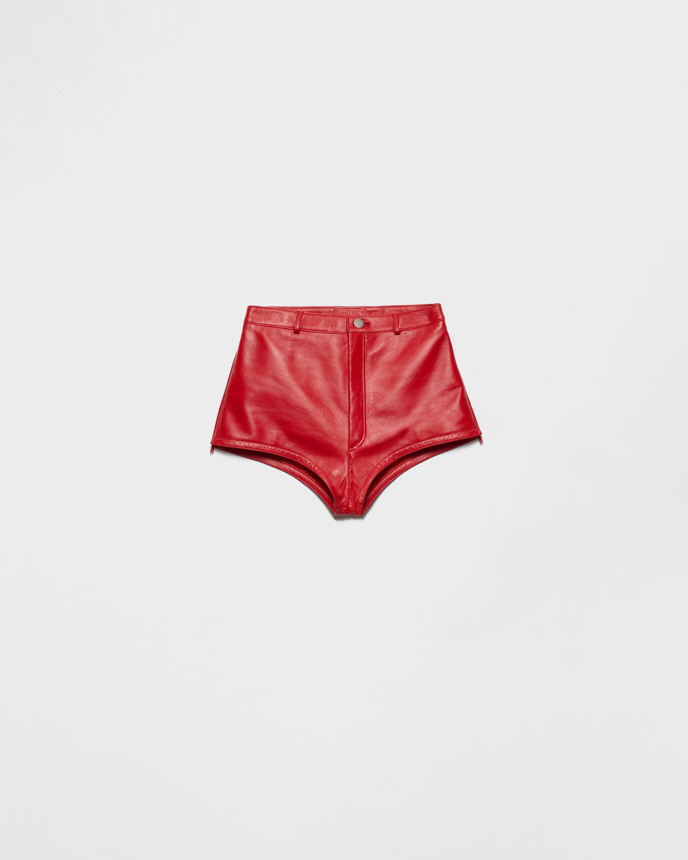 Prada Nappa Leather Culottes