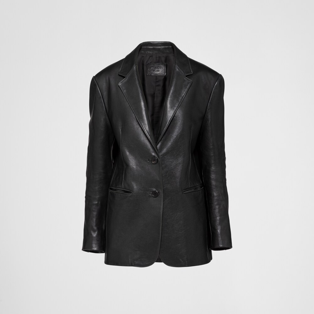 Black Leather jacket | Prada