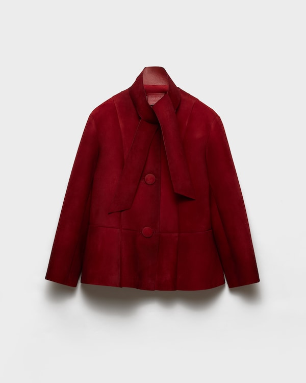 Veste en veau velours contrecollé Veste en veau velours contrecollé