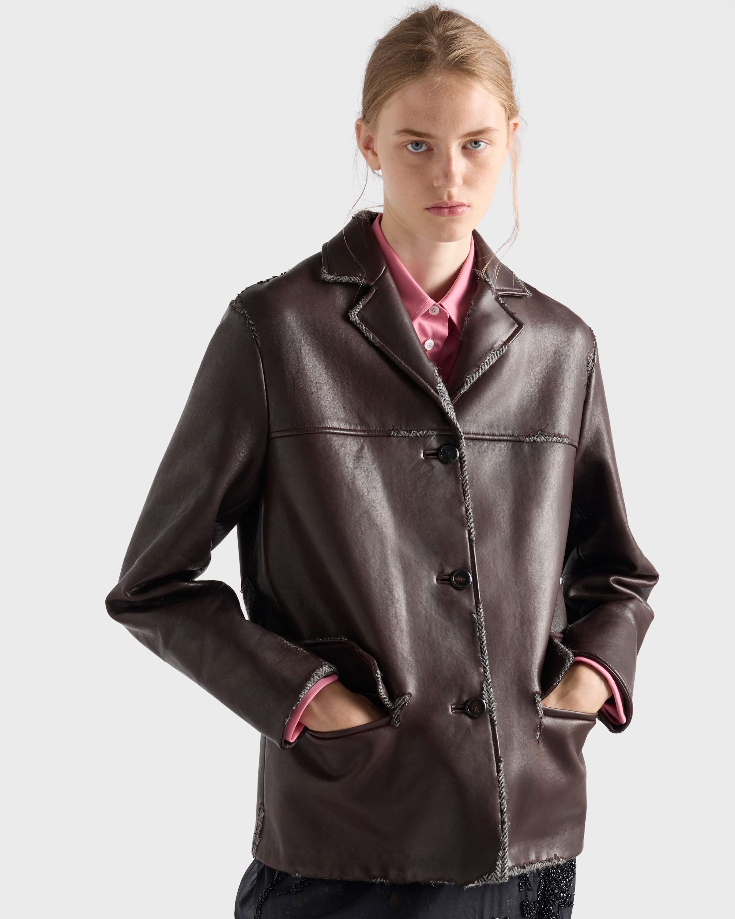 Women's Leather Clothing | PRADA - United States