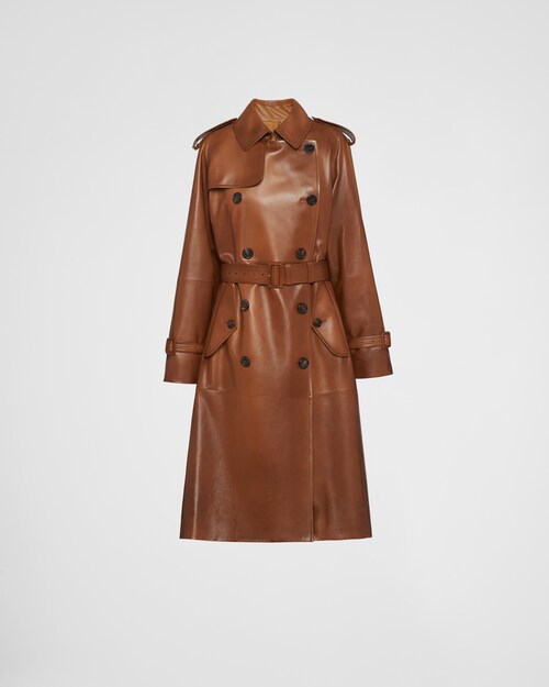 Prada Manteau en cuir nappa 1