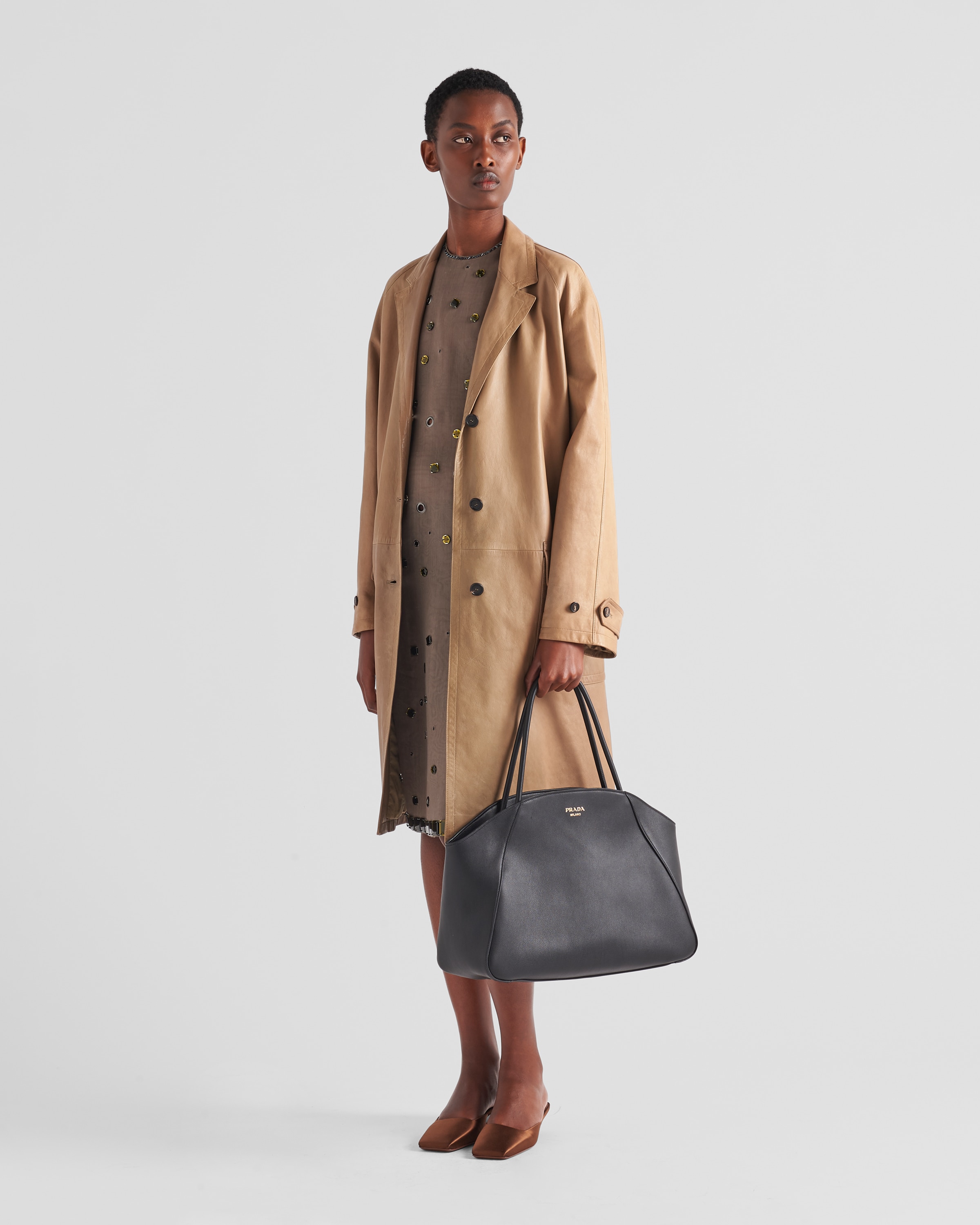 Women s Leather Clothing PRADA