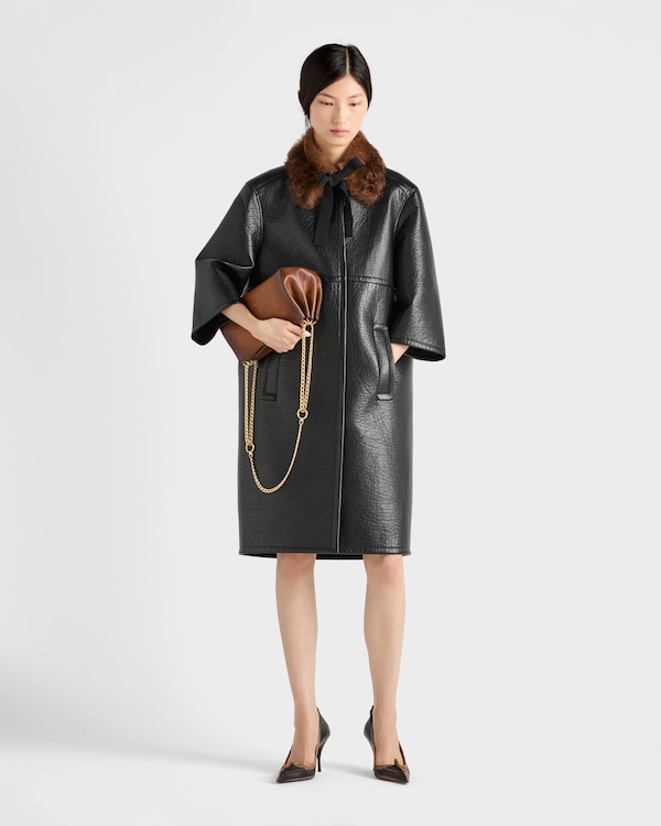 Bonded leather coat Bonded leather coat