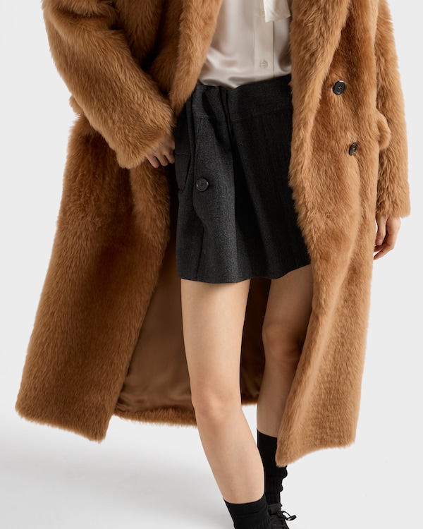 Shearling double-breasted coat Shearling double-breasted coat