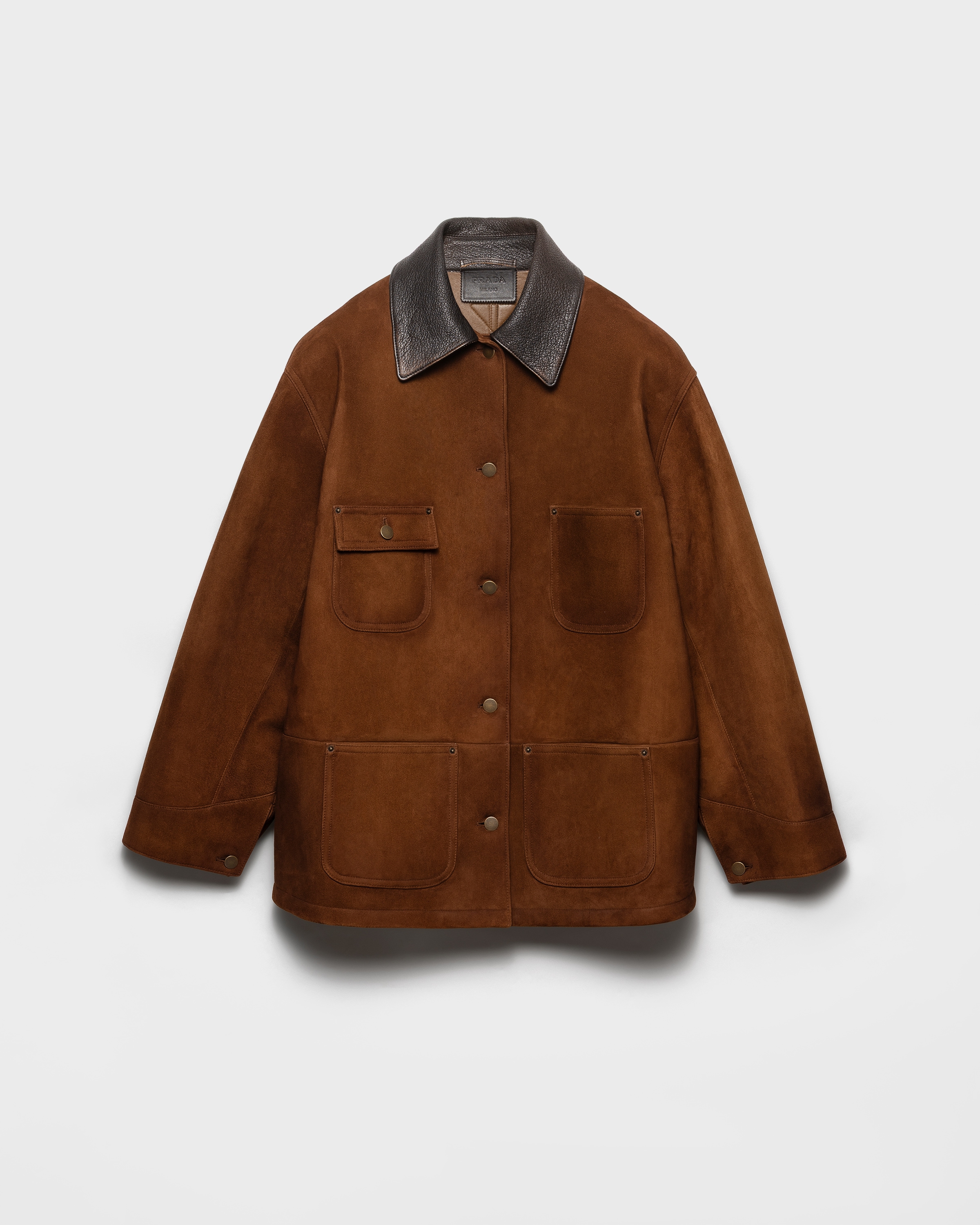 Suede caban jacket