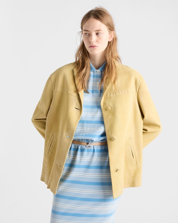 Suede caban jacket - Pollen Yellow Suede caban jacket - Pollen Yellow