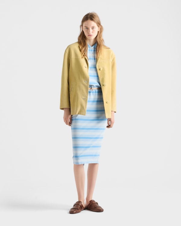 Suede caban jacket - Pollen Yellow Suede caban jacket - Pollen Yellow
