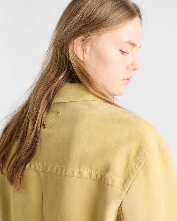 Suede caban jacket - Pollen Yellow Suede caban jacket - Pollen Yellow