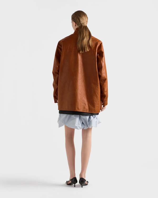 Caban in pelle anticata - Brandy Caban in pelle anticata - Brandy