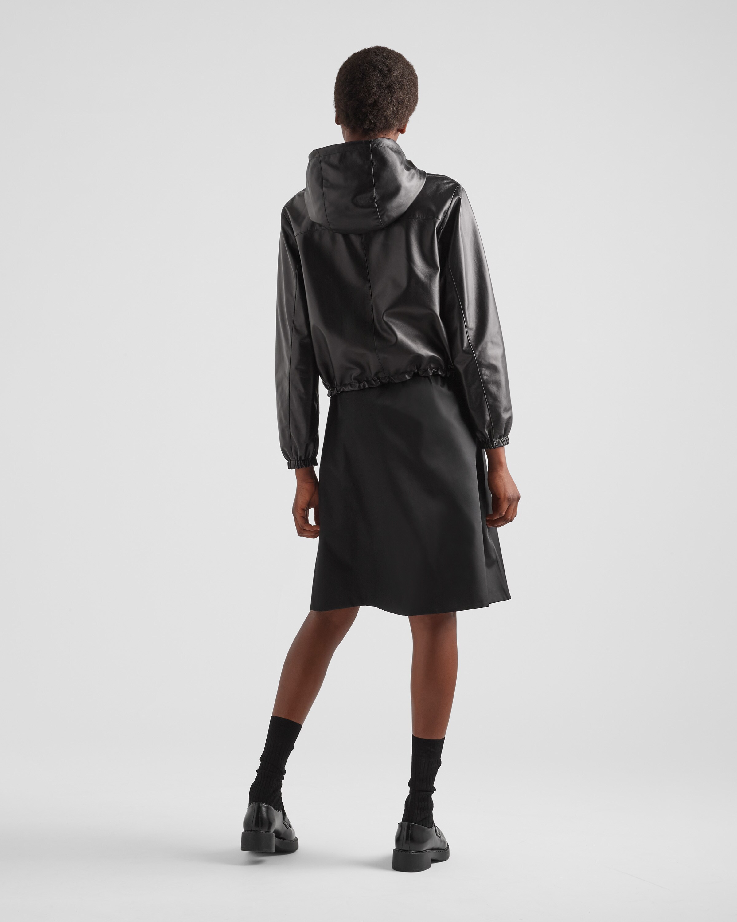 Reversible nappa leather jacket