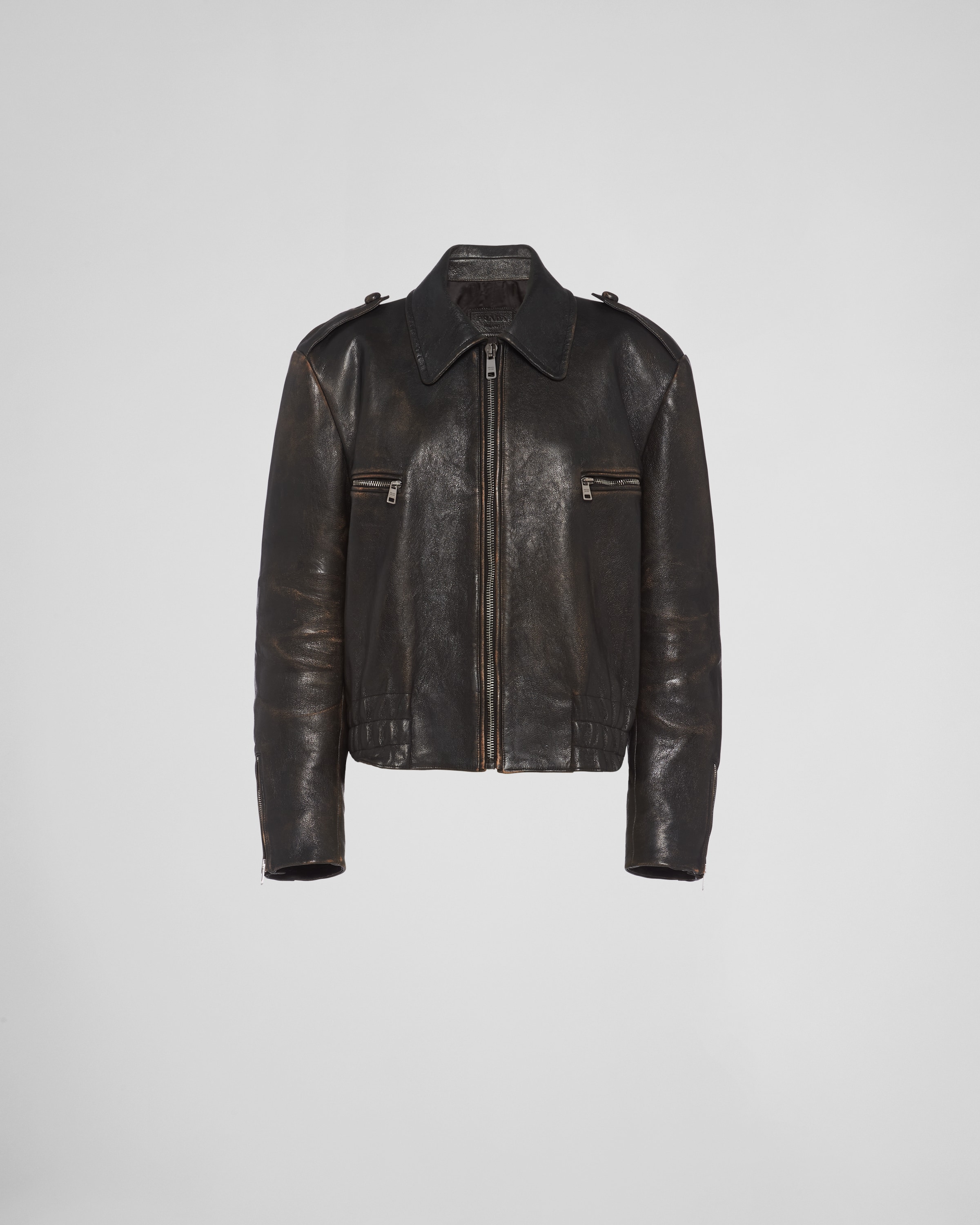Prada leather jacket online