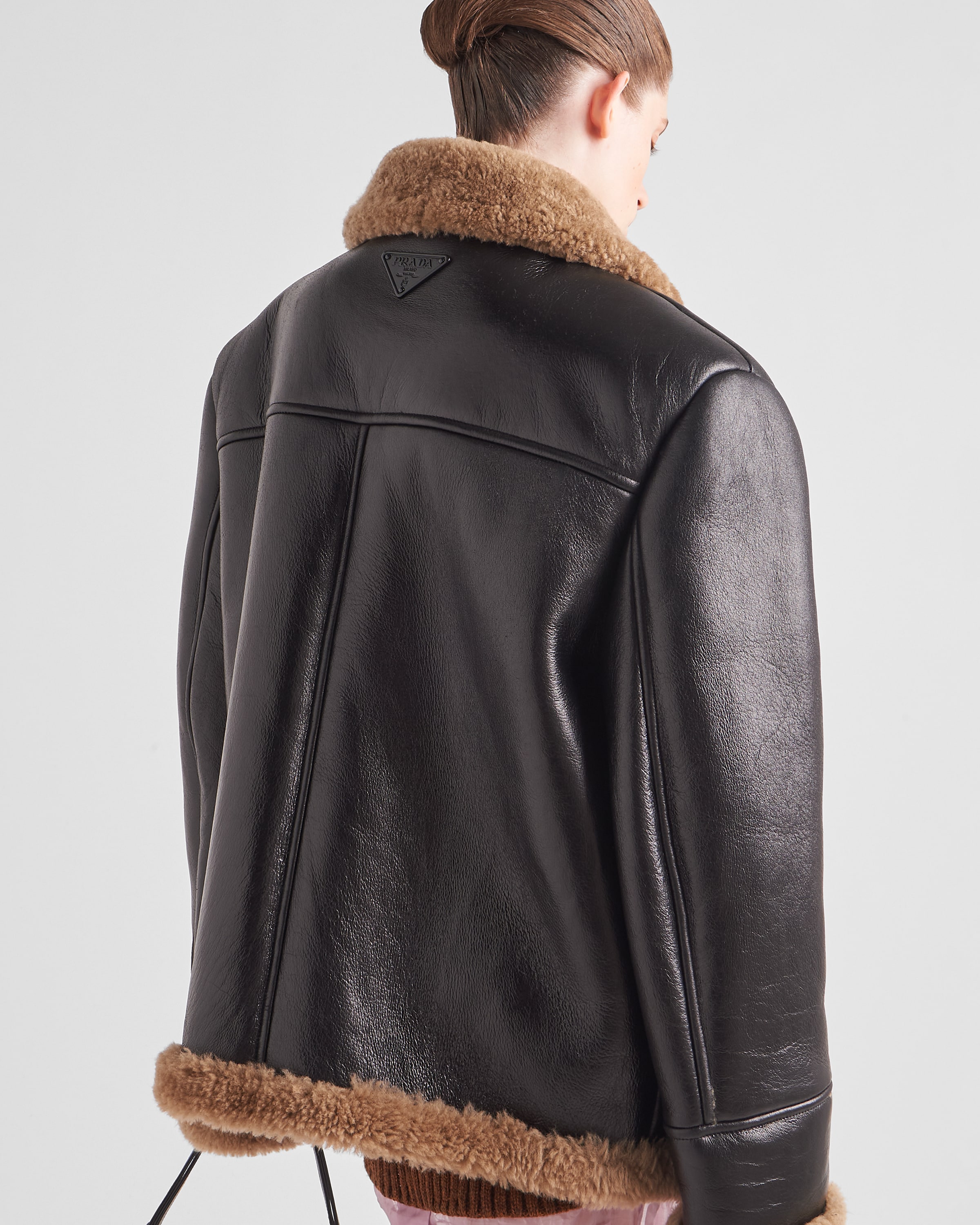 Prada shearling clearance