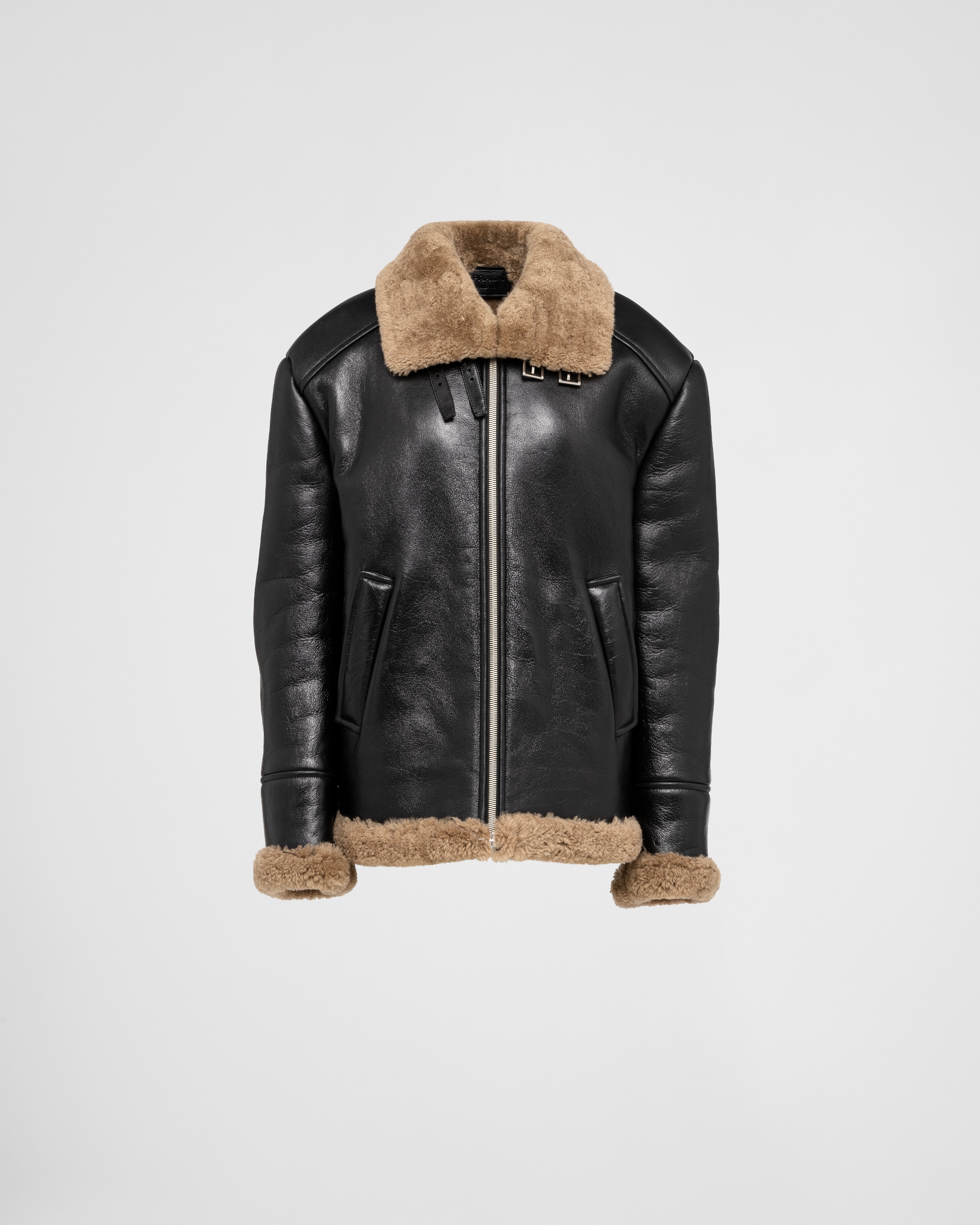 Prada sales shearling jacket