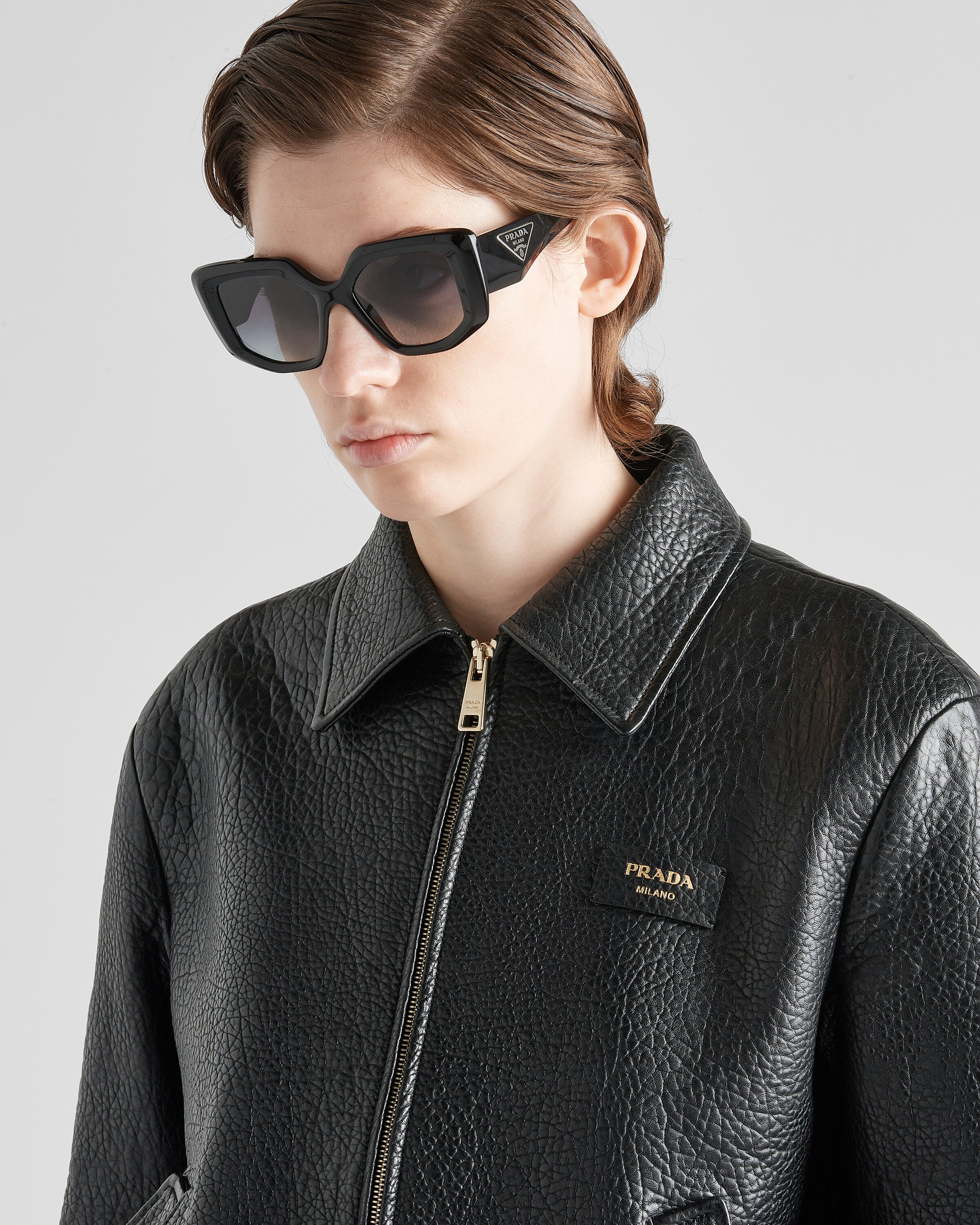 Prada nappa leather jacket sales