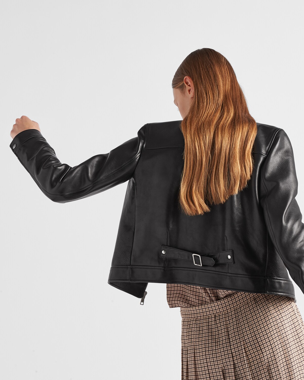 Prada S/S 2024 Runway Multi-Pocket Lambskin Leather Jacket — Size 44 (New with Tags)
