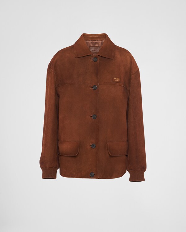 PRADA 25S SUEDE LAPEL JACKET 553 main image 1