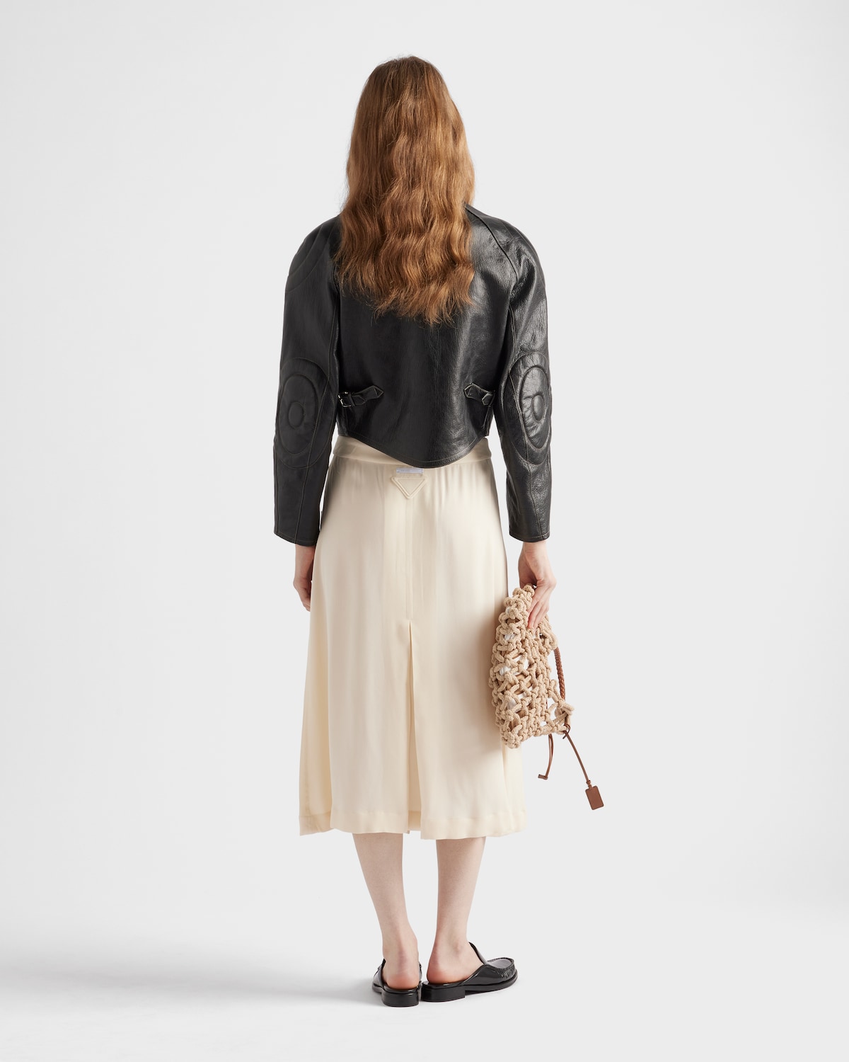 Elda - Grey Leather Jacket
