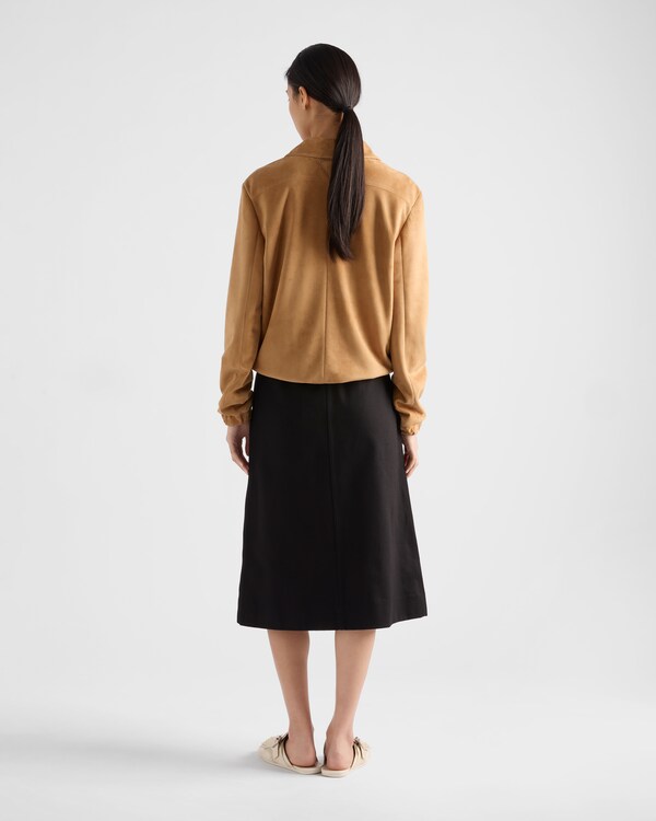 Suede blouson jacket - Honey Suede blouson jacket - Honey