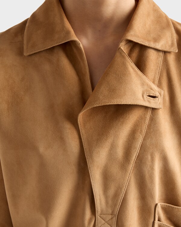 Suede blouson jacket - Honey Suede blouson jacket - Honey
