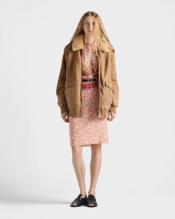 Bomber en peau de mouton - Corde Bomber en peau de mouton - Corde