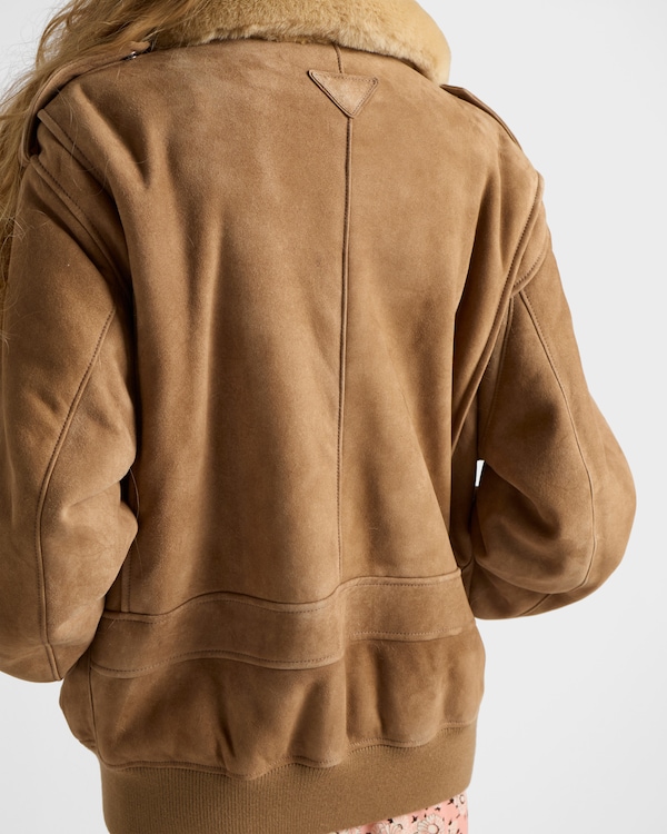 Bomber en peau de mouton - Corde Bomber en peau de mouton - Corde