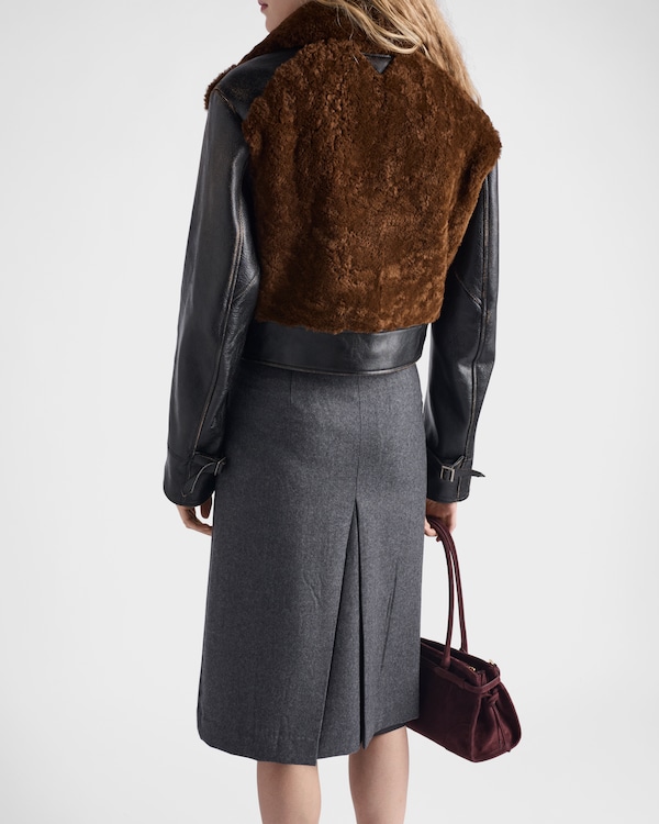 Leather and shearling jacket Leather and shearling jacket