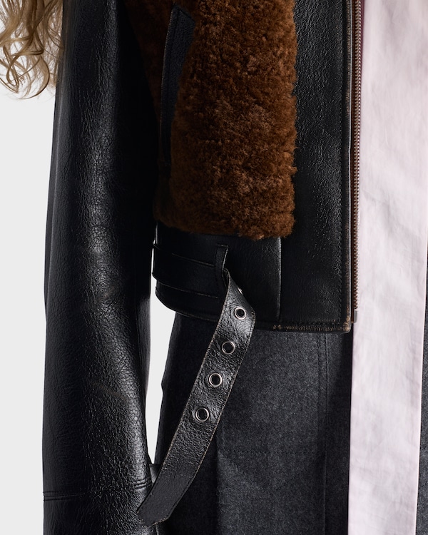 Leather and shearling jacket Leather and shearling jacket