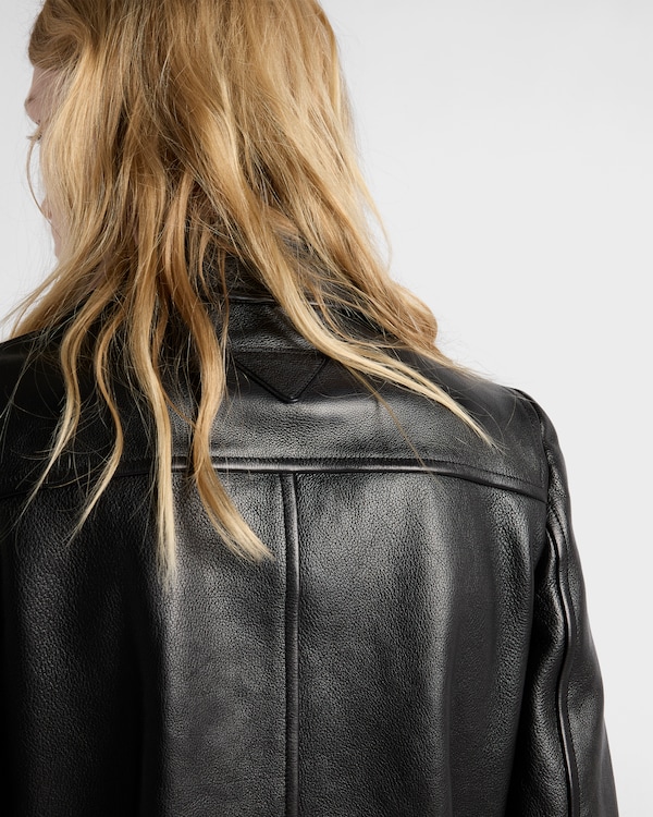 Leather blouson jacket Leather blouson jacket